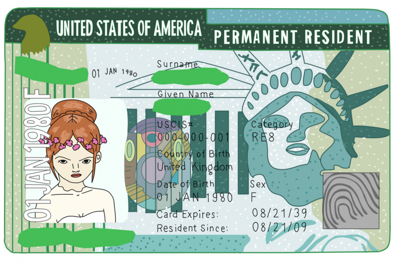 US green card US green card