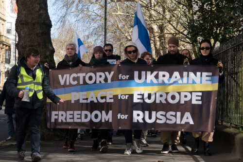 Russian Democratic Society Protest 25 02 23 in London