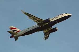 Take off at London Heathrow Airport