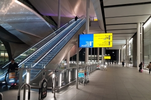 Heathrow Airport, London almost empty due to coronavirus
