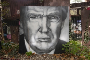 President Donald Trump, painted portrait