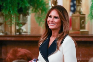 First Lady Melania Trump during Polish President visit