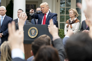 President Trump Holds a News Conference on the Coronavirus 13 March 2020