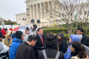 Greg Stanton outside the US Supreme Court during DACA hearings 12 November 2019