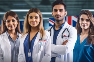 Migrant Doctors and Nurses in the UK AI Generated