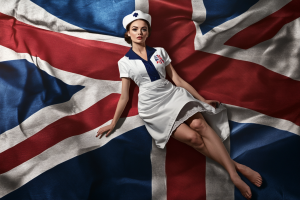 UK Sponsor Licence Surge Amid Stricter Compliance and Enforcement - Nurse with UK Flag Background