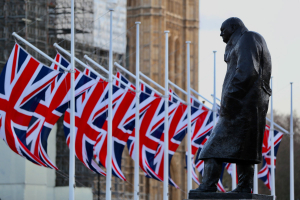 Union Jack Flags In London