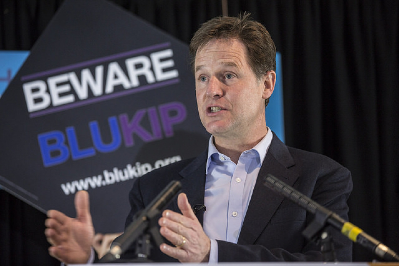 Nick Clegg launches BLUKIP poster