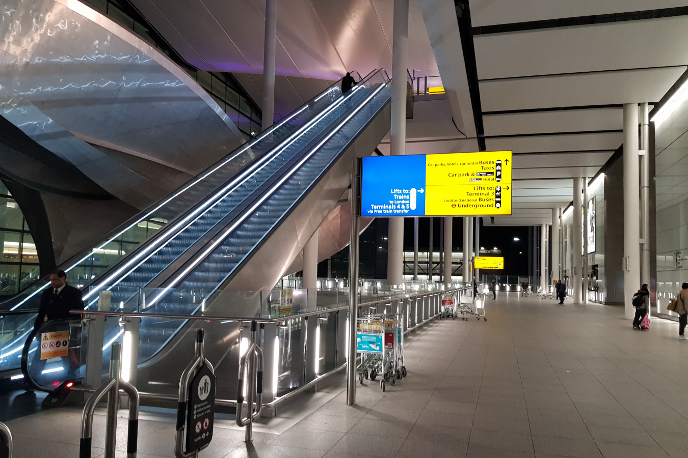 Heathrow Airport, London almost empty due to coronavirus