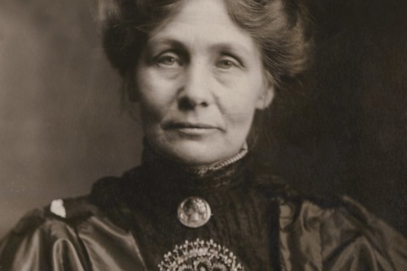 Emmeline Pankhurst, c.1910, suffragette helped women gain the vote