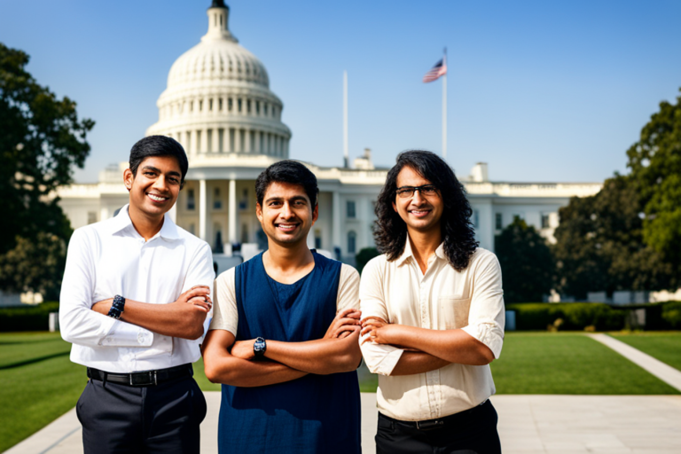 Indian Students in the US AI Generated