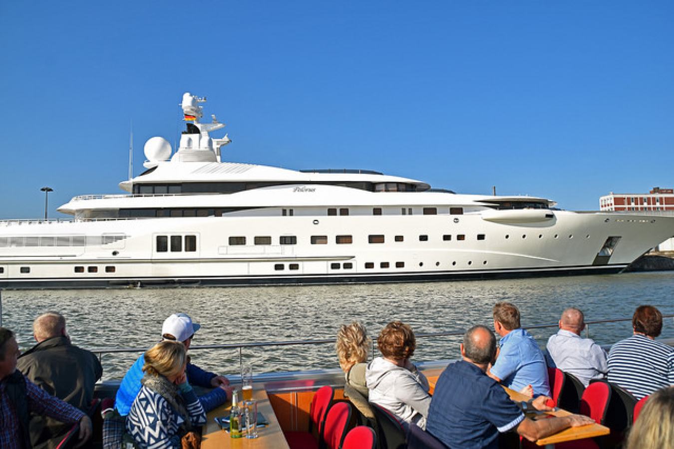 Pelorus Yacht owned by Roman Abramovich at Bremerhaven