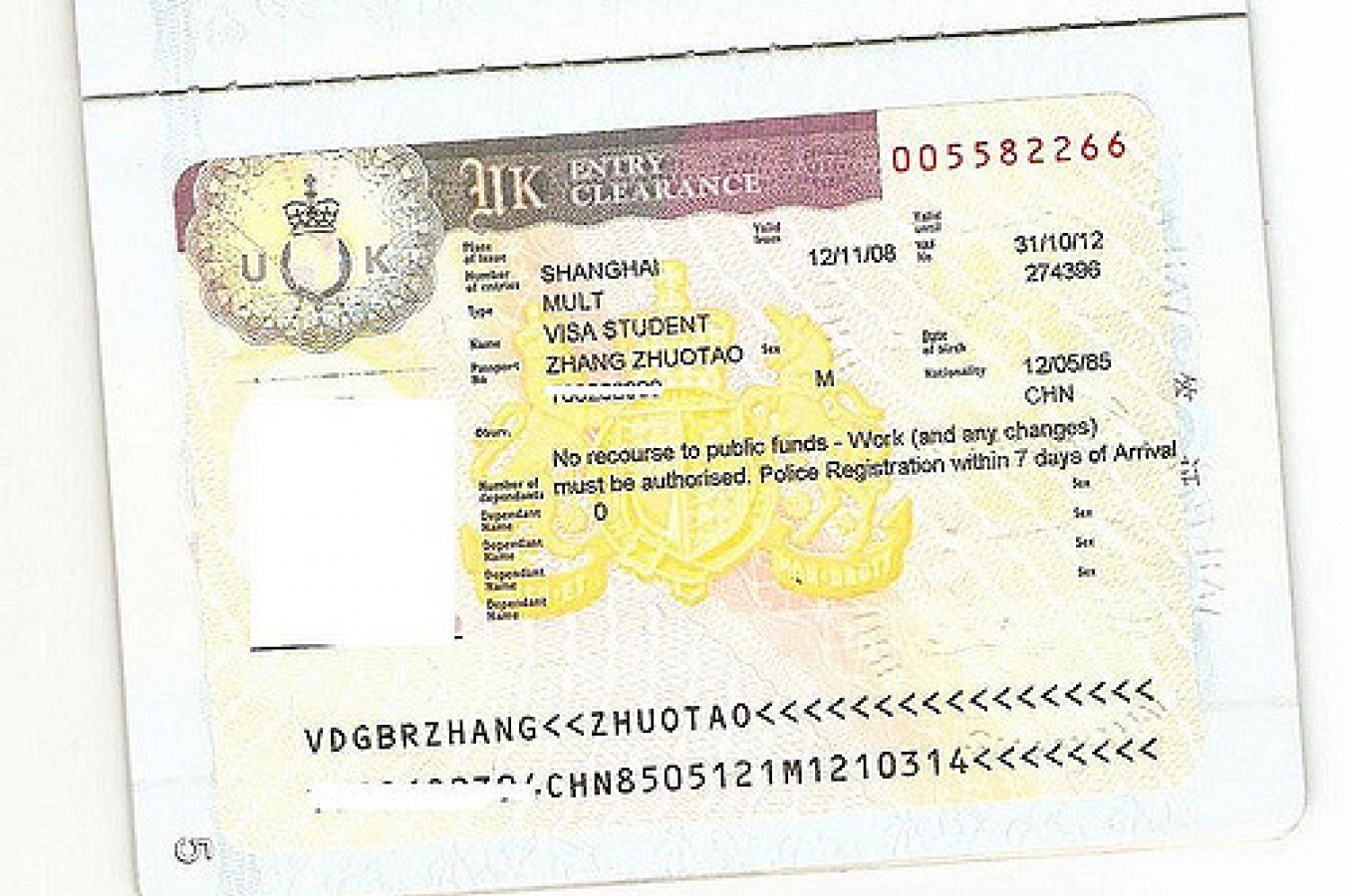 UK Entry Clearance Visa