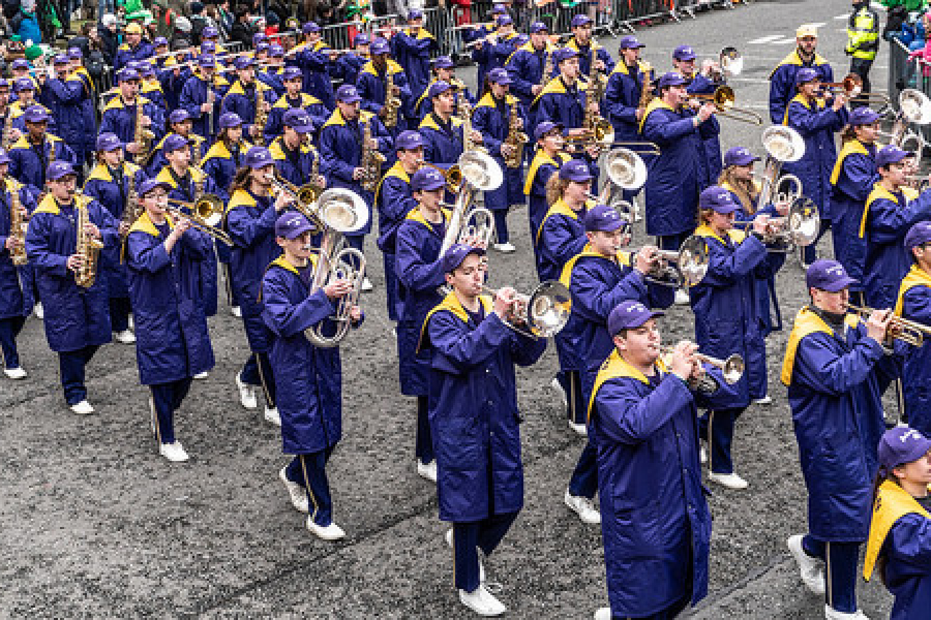 Jackson High School - Purple Army Marching Band [Dublin Patricks Day Parade 2018]-137642