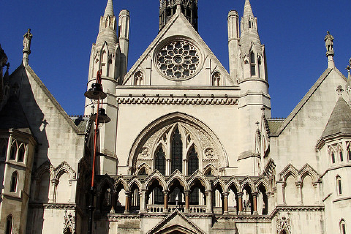 Entrance to the Royal Courts of Justice, The Strand, London