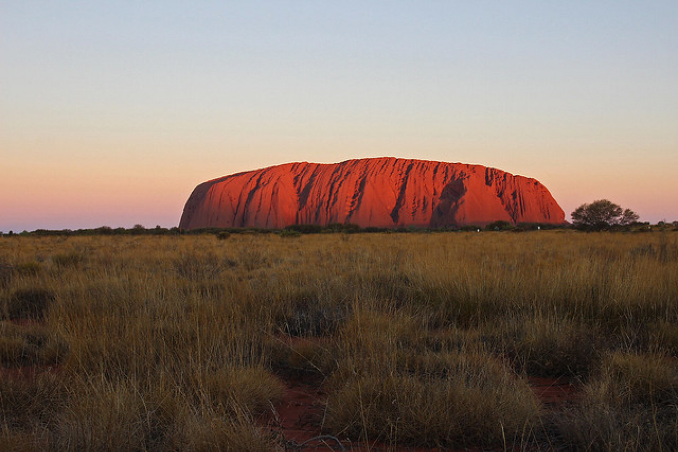 Ayers Rock at sunset, Australia