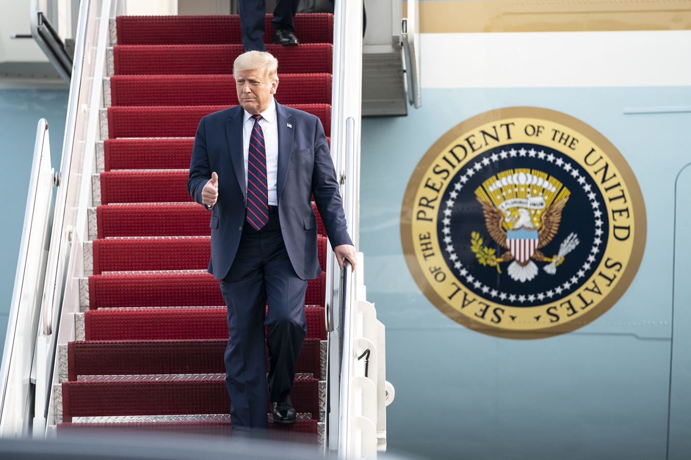 Donald Trump at Philadelphia International Airport 15 September 2020