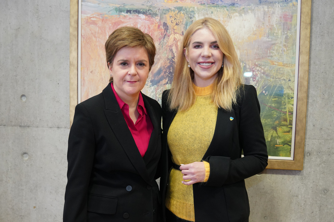 Former First Minister of Scotland Nicola Sturgeon met with Ukraine MP Kira Rudyk.