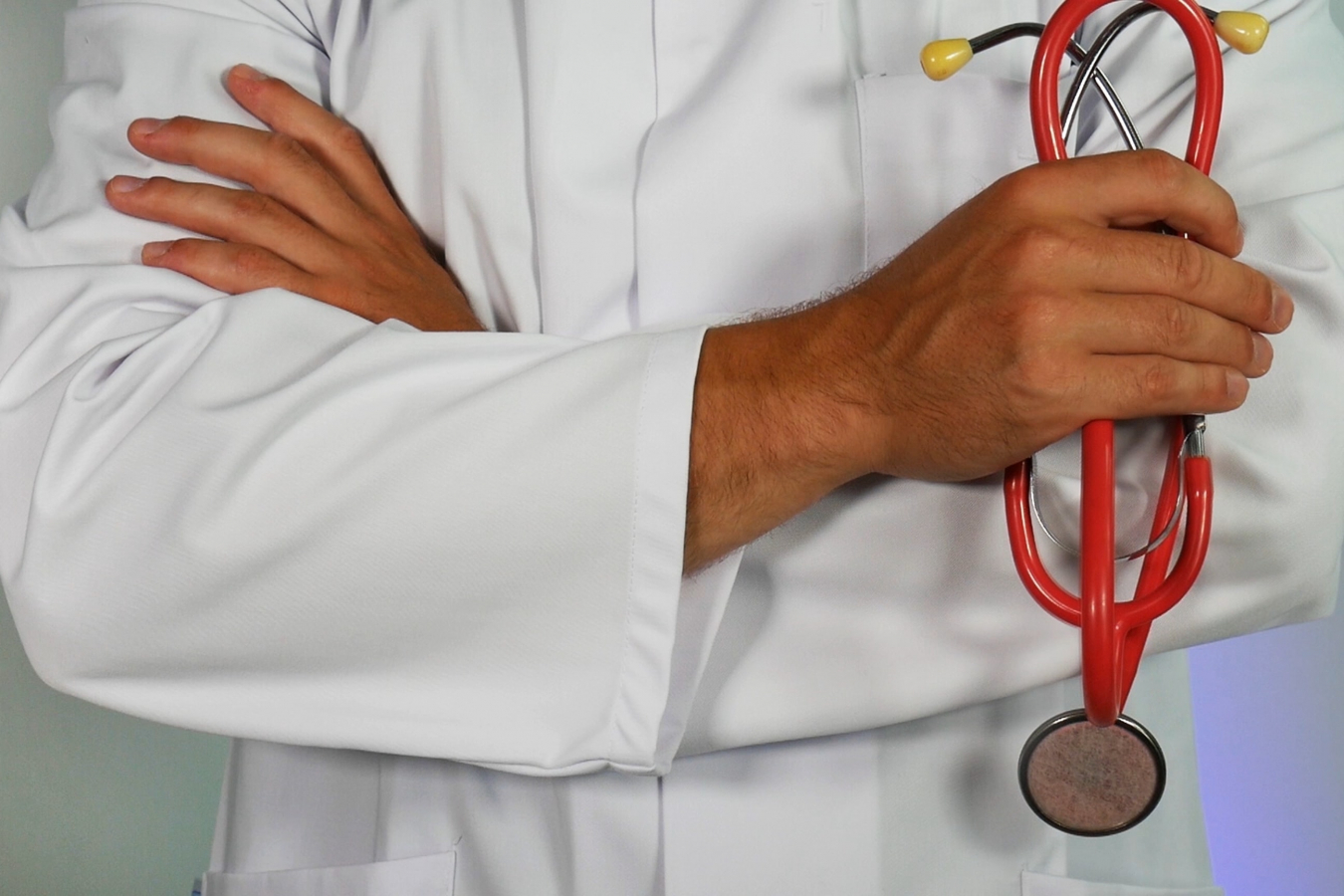 health care worker with stethoscope