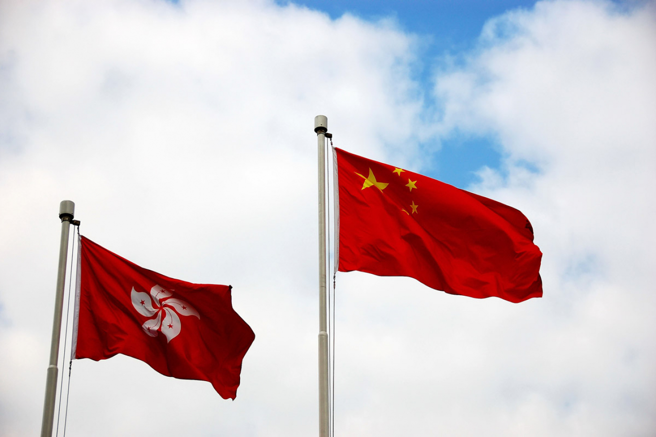 Flags of Hongkong & China