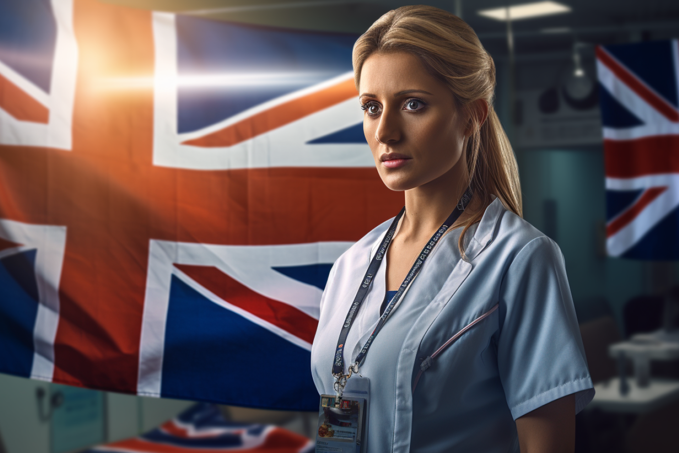 Overseas Nurse in the UK AI Generated